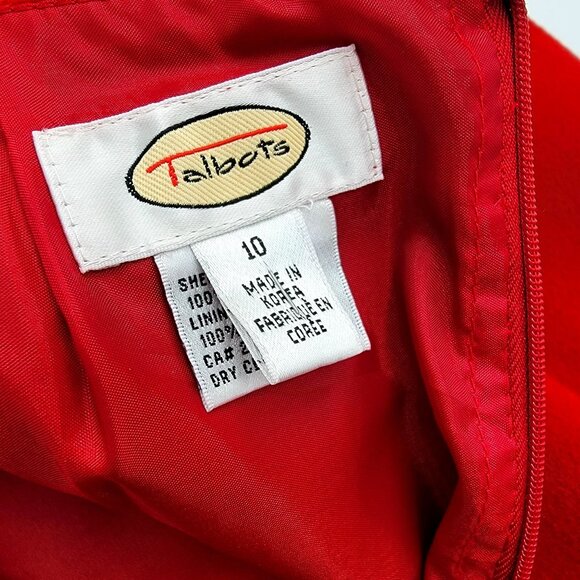 Talbots 100% Wool Wrap Skirt With Button Accents Size 10 - Picture 8 of 13